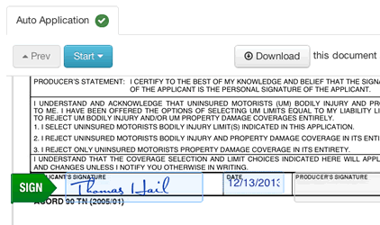 Intuitive process makes it fast and easy for your customers to sign